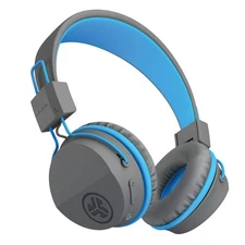 JLab JBuddies Studio Wireless On-Ear Kids Headphones, Graphite/Blue, 13 Hour Bat