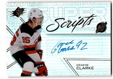 Graeme Clarke 2024-25 SPx SuperScripts Rookie Auto #SSR-GC New Jersey Devils