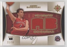 2007-08 Ultimate Collection Materials Gold 21/50 Andrea Bargnani #ULT-AB d9r