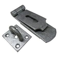 Heavy Duty Swivel Hasp & Staple 8" - 24" (Galvanised Locking Gate Door Security)