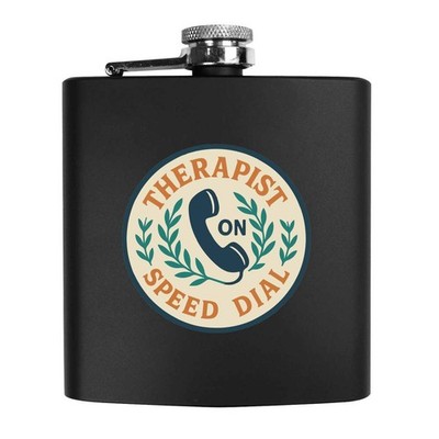 6 Unzen (170 ml) Taschen-Hüftkolben ''Therapeut auf Kurzwahl'' (HP00038145)