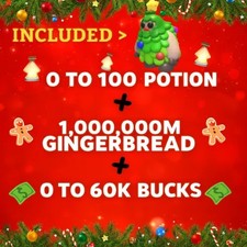 adopt 100 AGE UP POTIONS 60K BUCKS 1 MILLION GINGERBREAD - Free Pets
