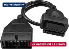 Obd1 Scanner Connector Obd1 12pin Male To Obd2 16pin Female Socket Convert Cabl Obd1 Scanner Connector Obd1 12pin Male To Obd2 16pin Female Socket Convert Cabl