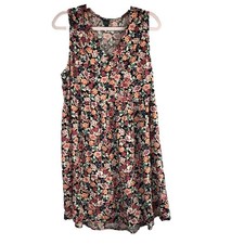 Wild Fable Womens Size Medium Floral Sleeveless Mini Dress Y2K Style Boho