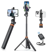 iPhone, EUCOS 62" Phone Tripod Stand & Selfie Stick with Remote , NEW