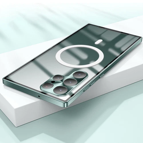 For Samsung Galaxy S24 Ultra S23 S22 Magnetic Metal Mag Safe Camera Cover Case - 第 4/66 張圖片
