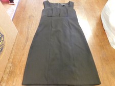 Perceptions sz 6 Classy Pretty Sleeveless Dress Black Empire Waist wrinkle free