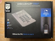Image of iStorage diskAshur PRO2 256-bit 512GB USB 3.1 secure encrypted solid-state drive