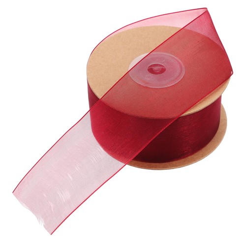 2 Rolls Sheer Organza Ribbon for DIY Crafts and Wrapping for Bow Making Organza - Picture 6 of 12