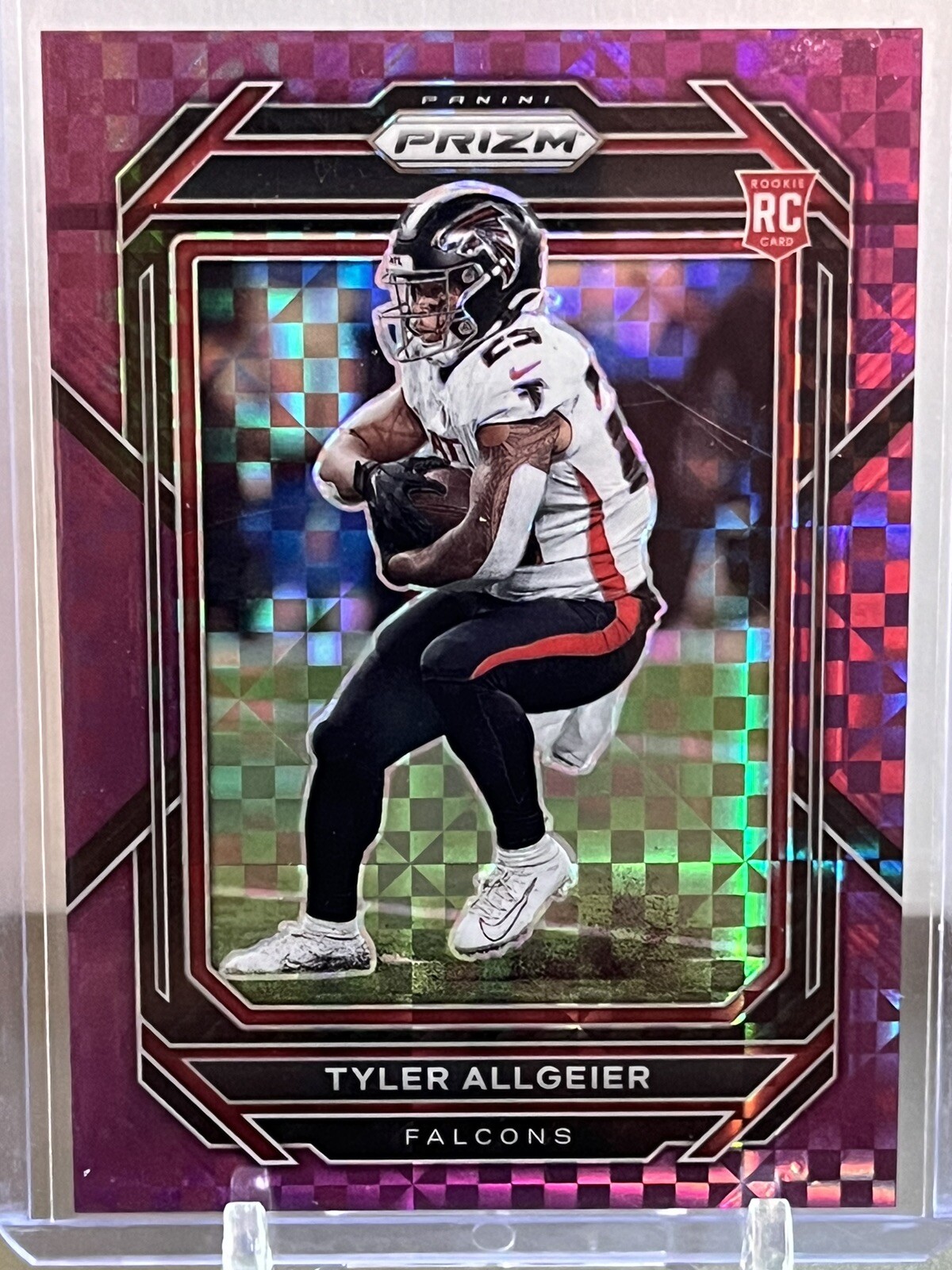 2022 Panini Prizm - Rookies Purple Power Prizm #344 Tyler Allgeier /49 (RC)