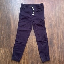 H M Navy Blue Boy Cotton Joggers Size 6