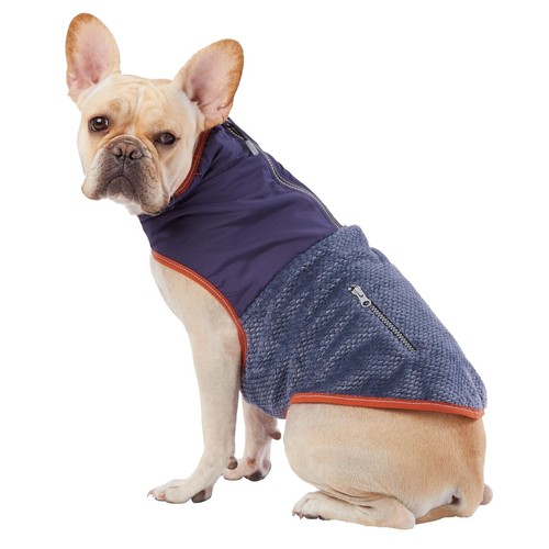 Cyeollo Hundejacke Mit Reißverschluss – Reflektierend, Gefüttert, Mit D-Ring Für Kleine Hunde