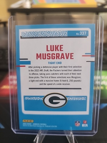 2023 Panini Optic Luke Musgrave Rated Rookie. Packers - Picture 2 of 2