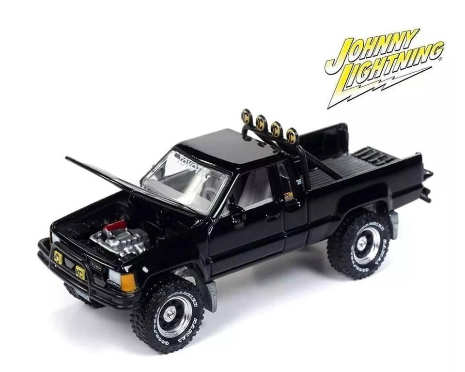 1985 TOYOTA SR5 BACK TO THE FUTURE PICKUP BLACK 1/64 DIECAST BY JOHNNY LIGHTNING - Image 2 of 3