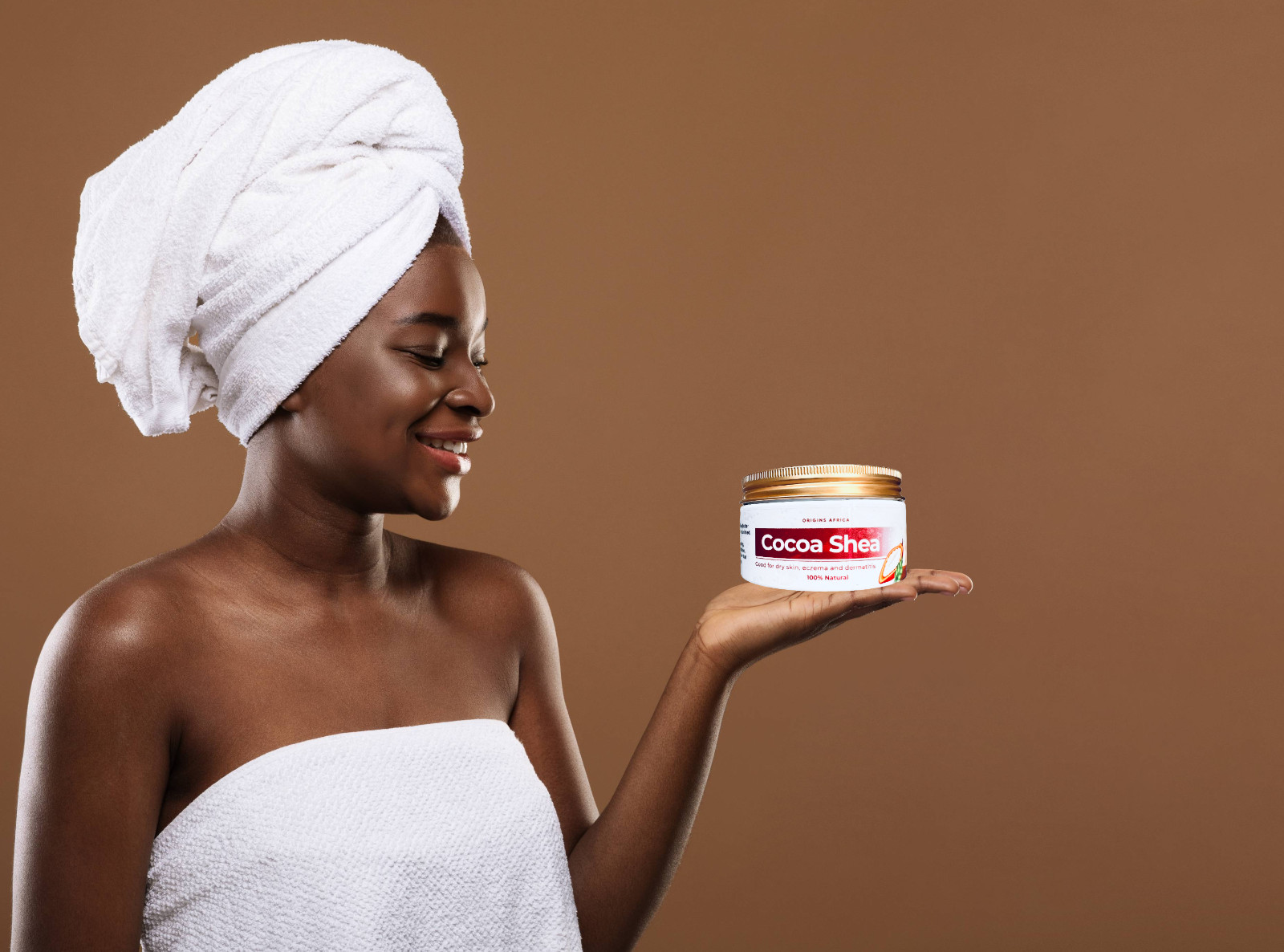 Manteca de karité orgánica y manteca de cacao hidratante natural para piel seca