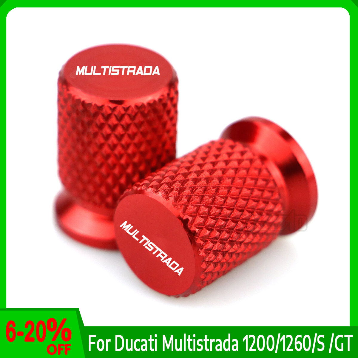 For Ducati Multistrada 1200/1260/S /GT Red Wheel Tire Valve Air