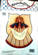 Ragamuffins FREE SHIP Peace on Earth #4291 Hazel Griffin Iron on Transfer Angel