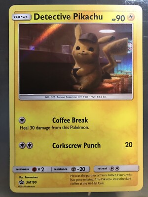 detective pikachu pokemon card movie 2019 Pokémon Detective Pikachu Holo PSA 9 – PokePower main image 1