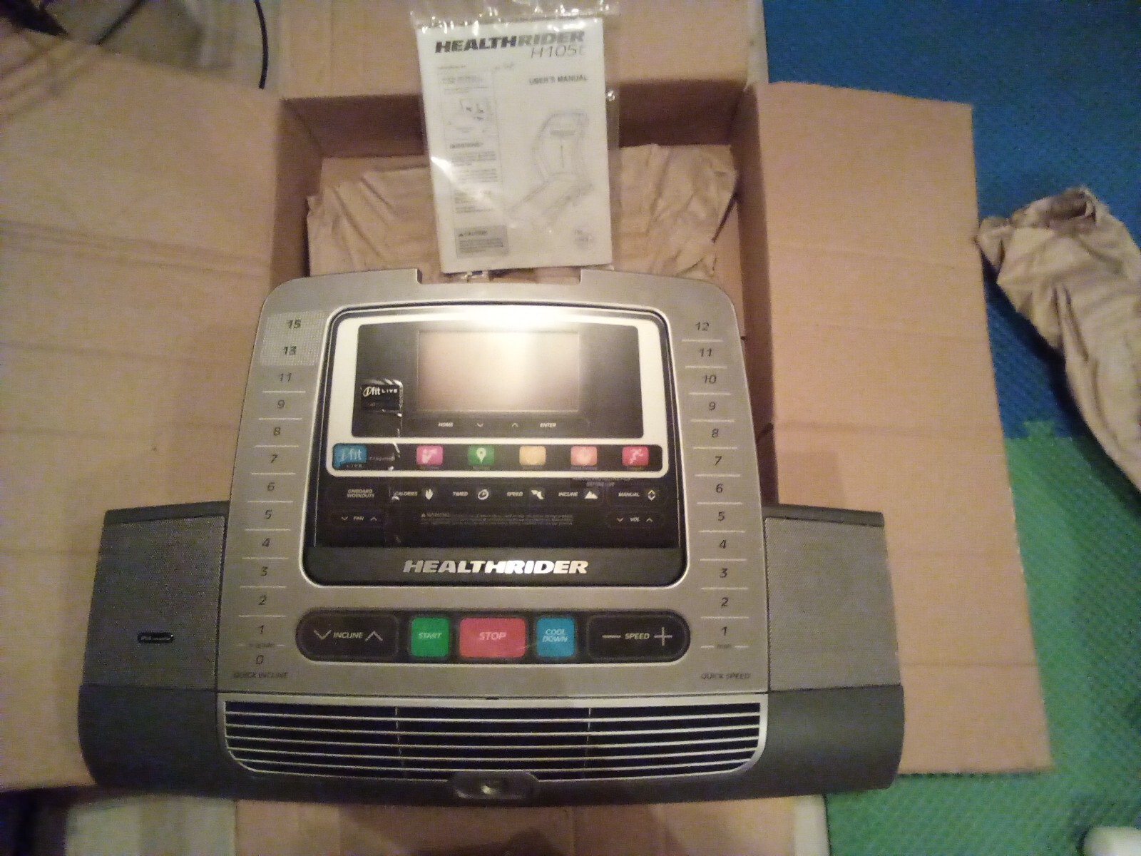 Healthrider H105T Treadmill Console complete speakers wiring 6065833 new read