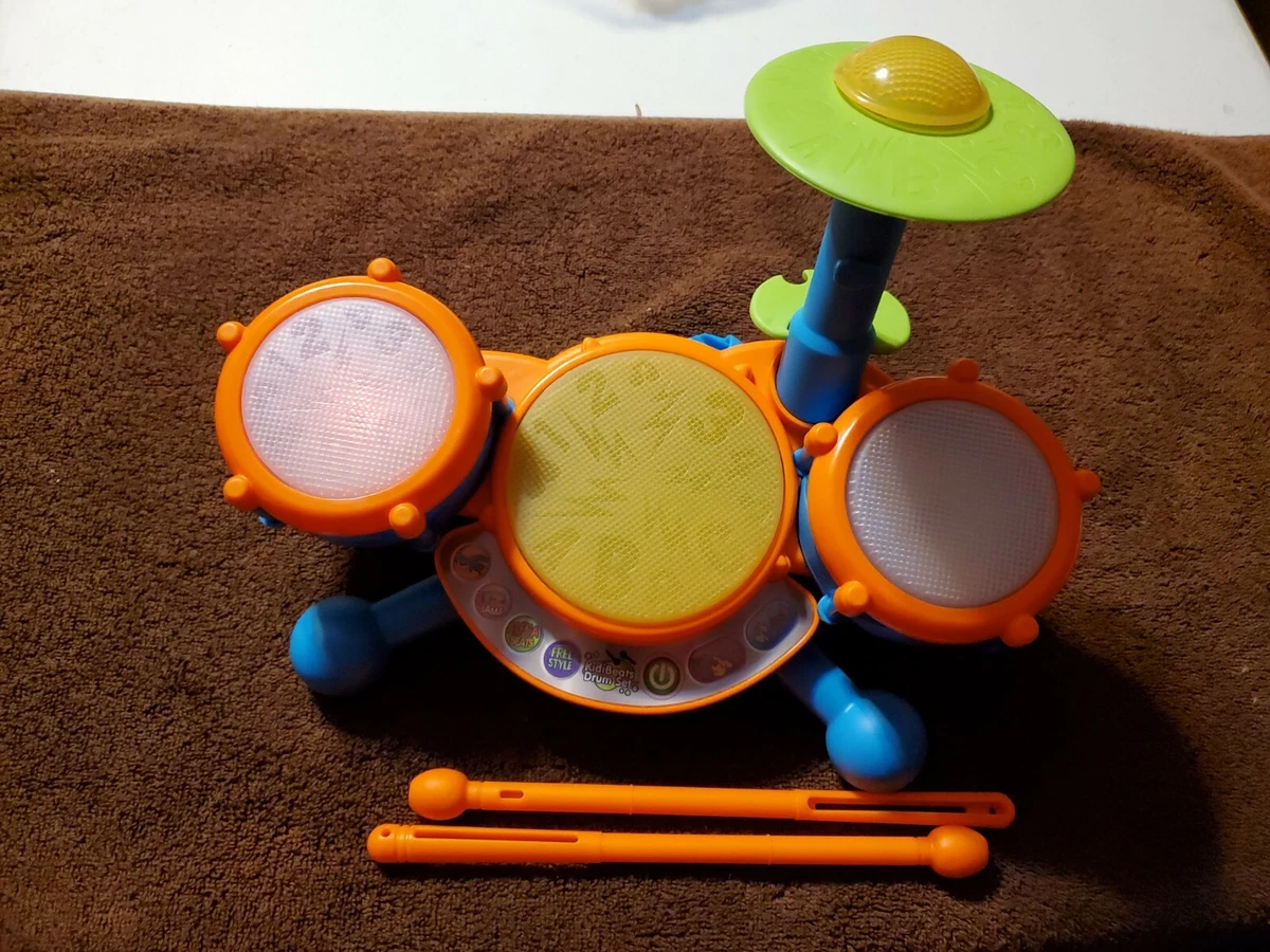 VTech KidiBeats Kids Drum Set with 2 Drumsticks