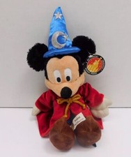 VTG Mickey Mouse Fantasia Sorcerer 13  Plush Toy Wizard Disney Parks With Tag