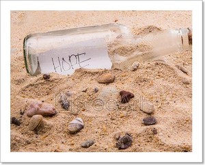 Message In A Bottle Art Print Home Decor Wall Art Poster - C | eBay