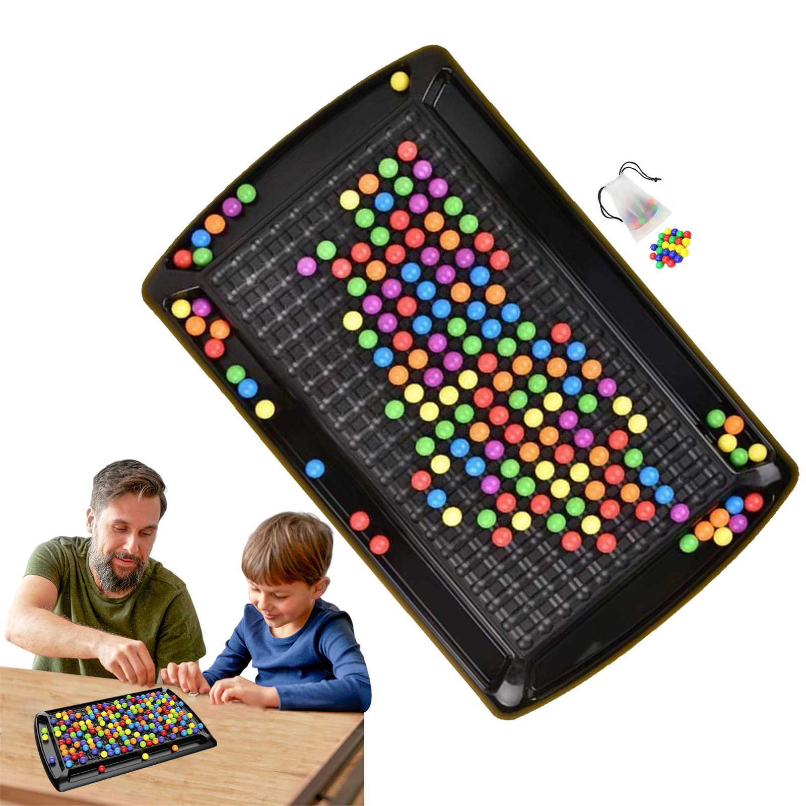 Intellectual Chess Board Marble Game Rainbow Ball Elimination Game enjoyment