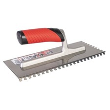 Rubi 6mm x 6mm Notched Trowel - 45� Angle Hardened Steel - 75946