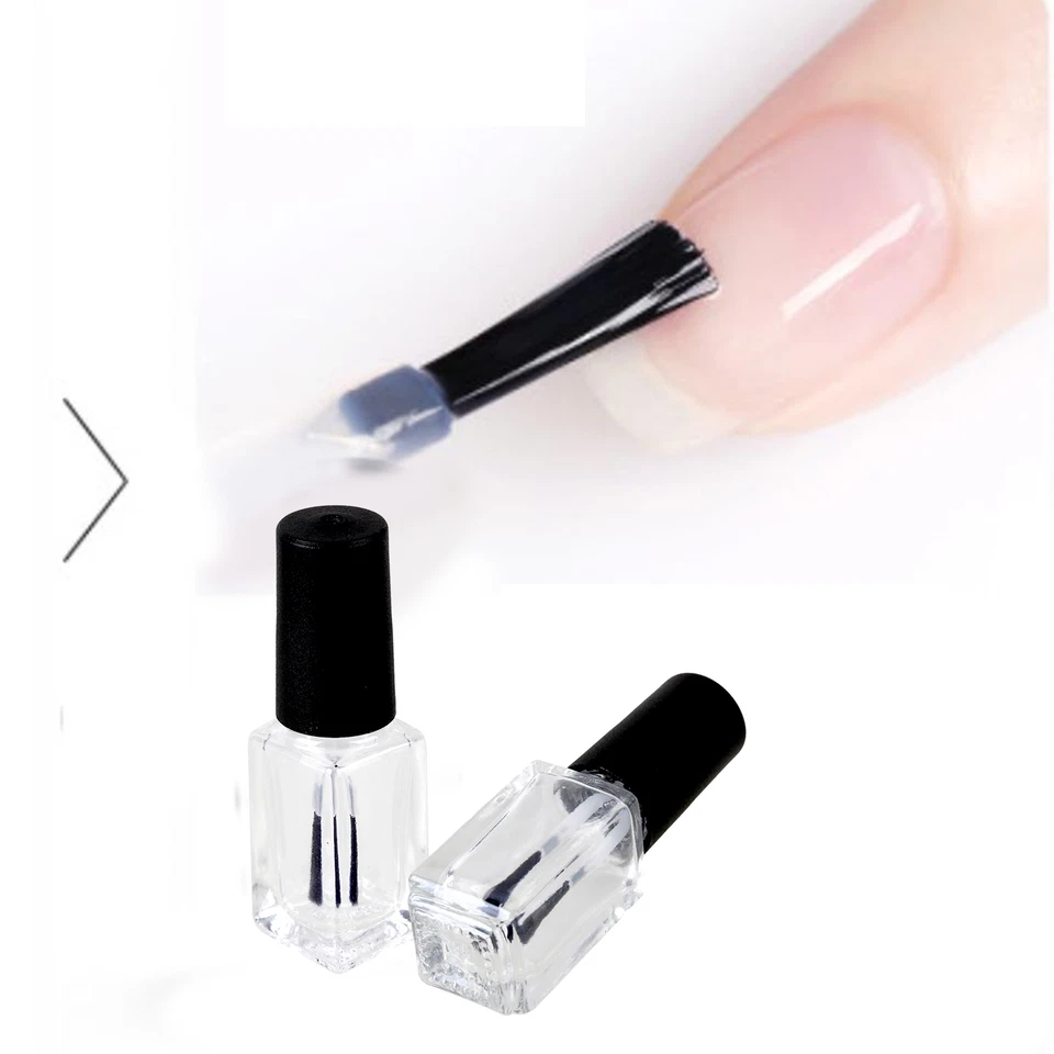 20 Pack Of Empty Nail Polish Bottles with Brush Caps Clear, 4ml - image 3 of 4