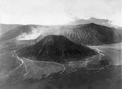 Mount Bromo part of the Tengger massif 1910 OLD PHOTO