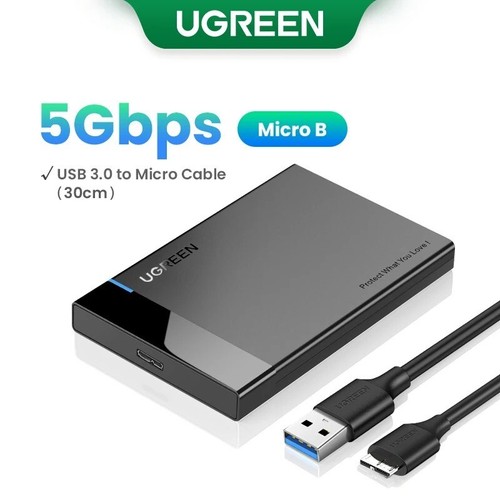 USB 3.1 Type C 2.5" External HDD SSD Enclosure Hard Drive Case SATA 3.0 UASP