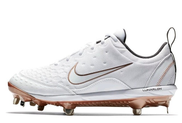 Nike Hyperdiamond 2 Size: 9 Pro Softball Cleats Women White Rose Gold 856492-109 | eBay