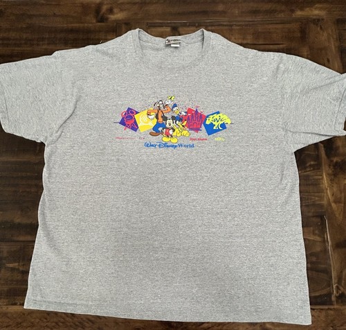 Walt Disney World Graphic Short Sleeve T-Shirt Adult XXL -Magic Kingdom-Epcot