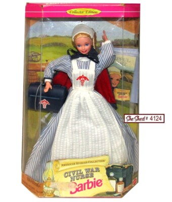 Vintage 1995 Civil War Nurse Barbie Doll 14612 by Mattel NIB