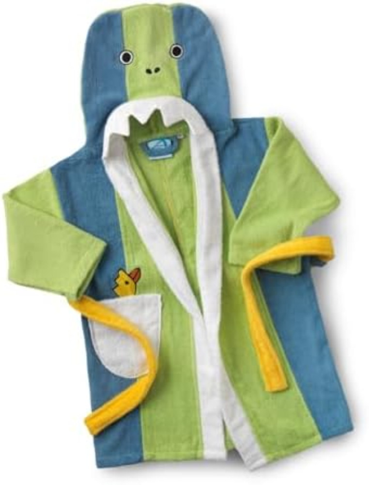 Accappatoio Piscina Bambino Dino Taglia 6 - Cotone ad Alto Assorbimento