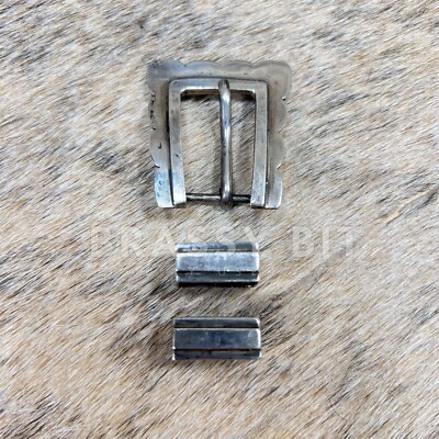 Case Trading Post CTP Sterling Silver Native American Buckle Set Case Trading Post CTP Sterling Silver Native American Buckle  main image 4