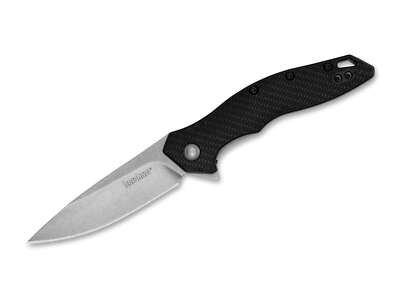 Kershaw Shoreline Taschenmesser 8Cr13MoV GRN Flipper Linerlock Clip Schwarz 1845