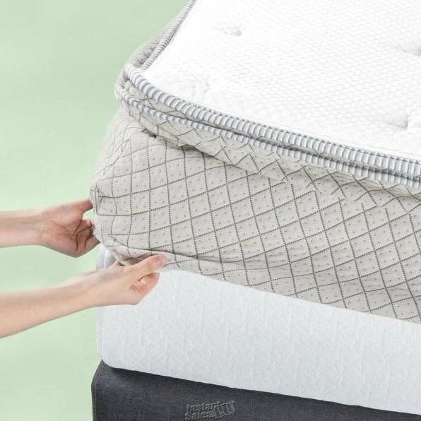 Zinus Topper Rejuvenator Plush Polyester Twin Mattress Pad Topper White Cover
Opens in a new window 