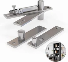 Hidden Door Pivot Hinges for Door,360 Degree Rotation Stainless Steel Door Hinge