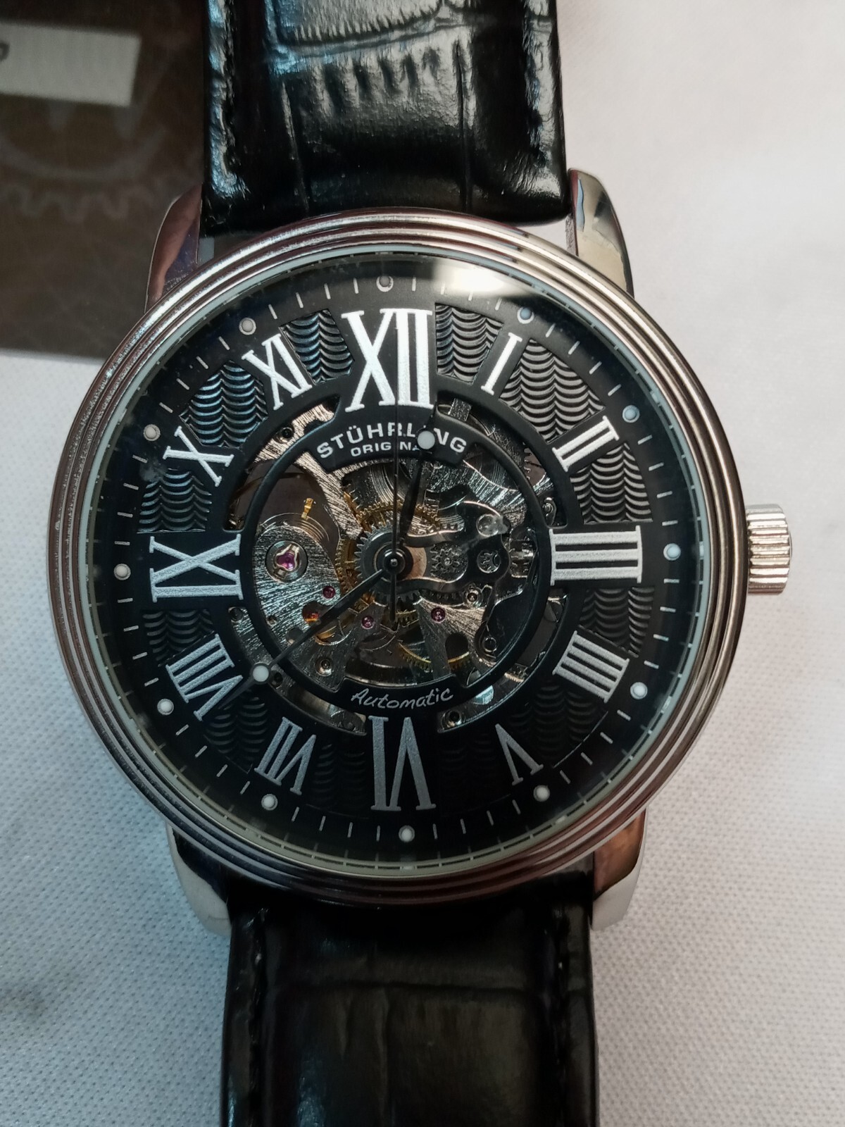 Automatic Skeleton Watch Stuhrling Cal St 90050 Price Stuhrling