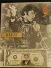 ~ELVIS PRESLEY~ "68" ~COMEBACK SPECIAL BLACK LEATHER 8x10 B/W PHOTO  WITH MONEY  — photo 1
