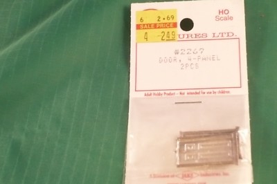 Scale Structures Ltd. HO #2269, 4 Panel Doors