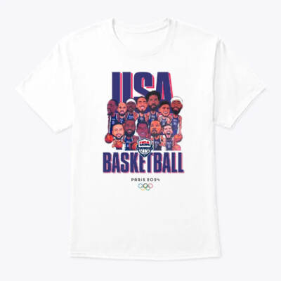 Olympic Paris 2024 Team USA Men s Basketball Champions Shirt