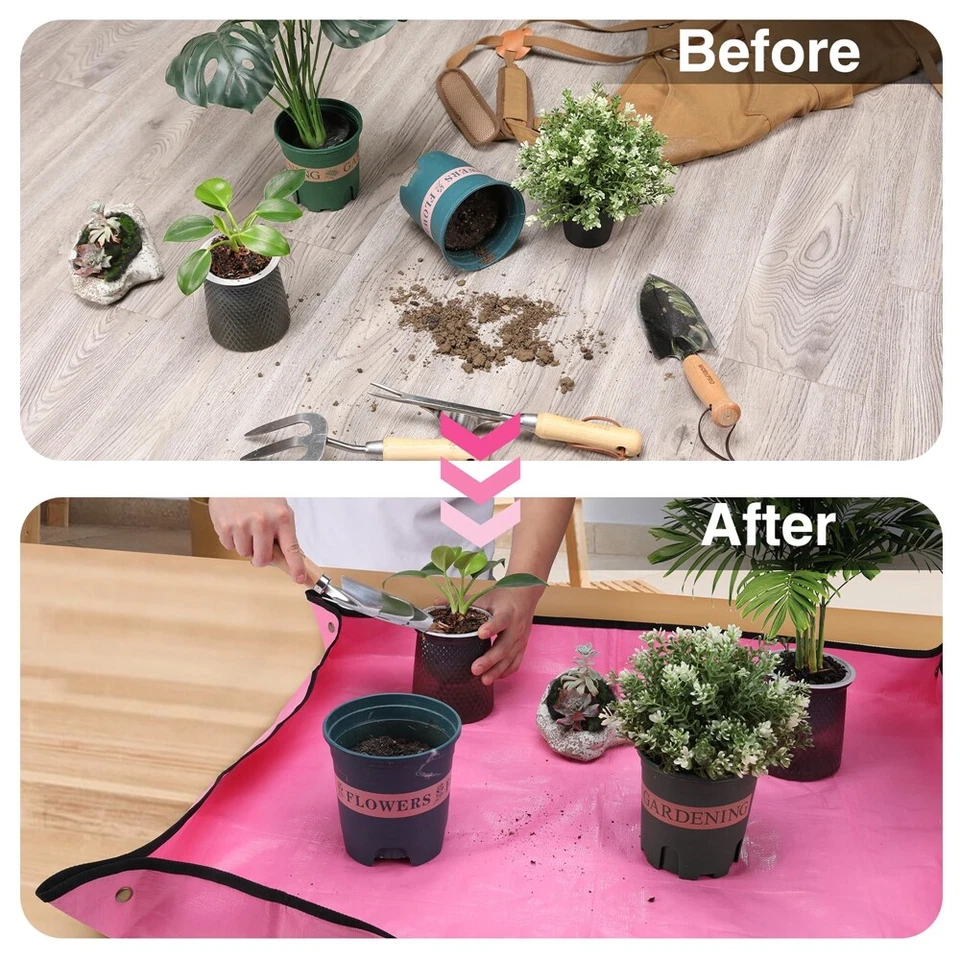 WORKPRO 39.5"X 31.5" Repotting Mat Thickened Waterproof Soil Change Potting Mats - Image 2 of 4