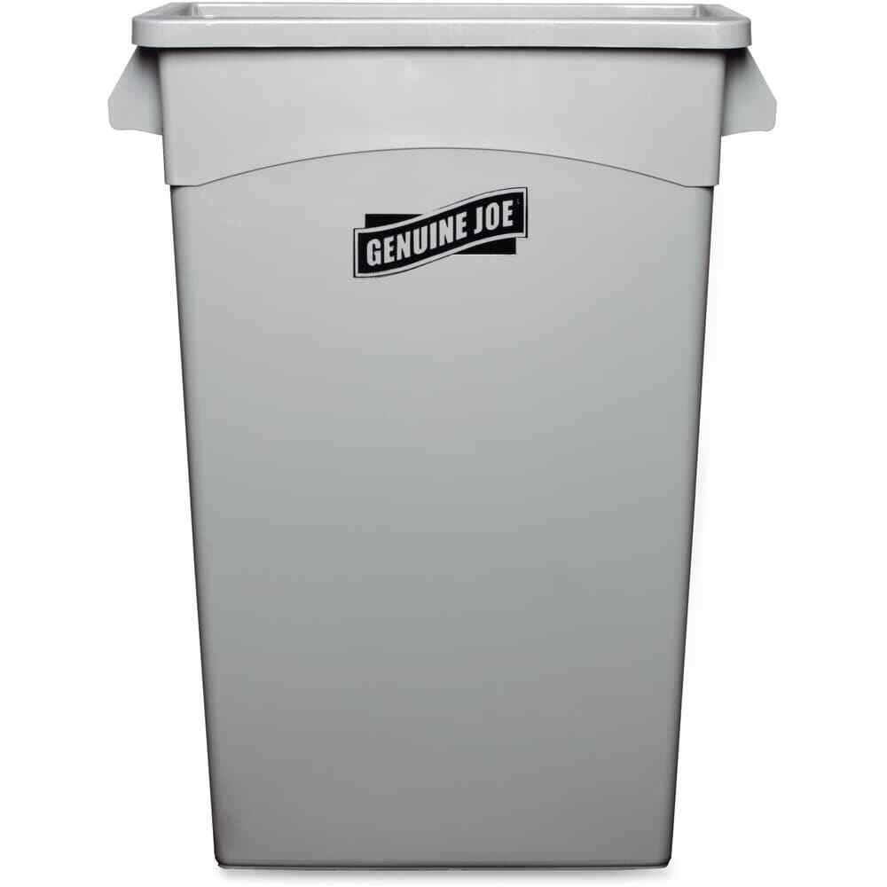 Contenedor de residuos genuino Joe que ahorra espacio gris 15 galones en adelante