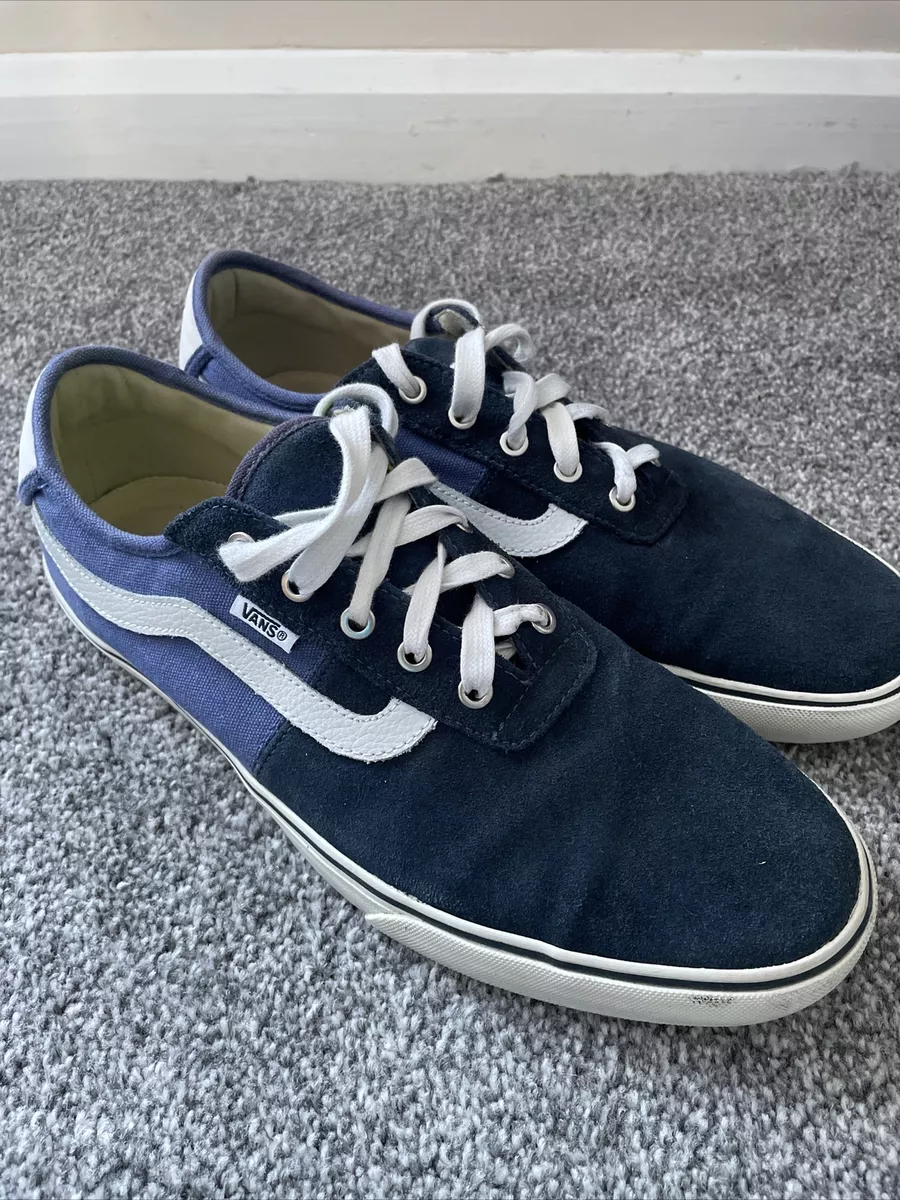Men s Vans Rowley Blue Suede Size UK 10.5 Really Nice Condition