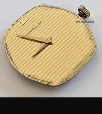 Vintage 1950 Gents Gold Jaeger LeCoultre Watch Movement + Dial + Hands ~ Working