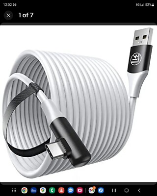 LK Link Cable 16 FT Compatible with Oculus/Meta Quest 2/1 and PC/Steam VR,VR...