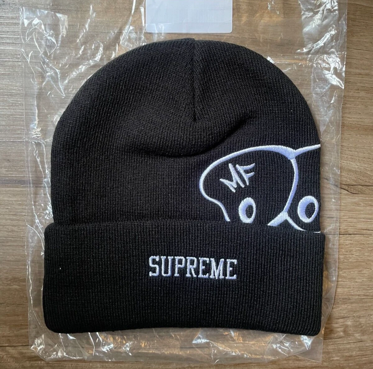 Bonnet noir Supreme MF DOOM NEUF livraison gratuite