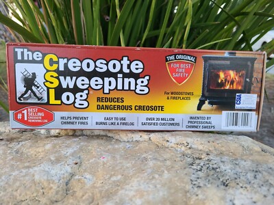 2 Pack The Creosote Sweeping Log for fireplaces and woodstoves, chimney